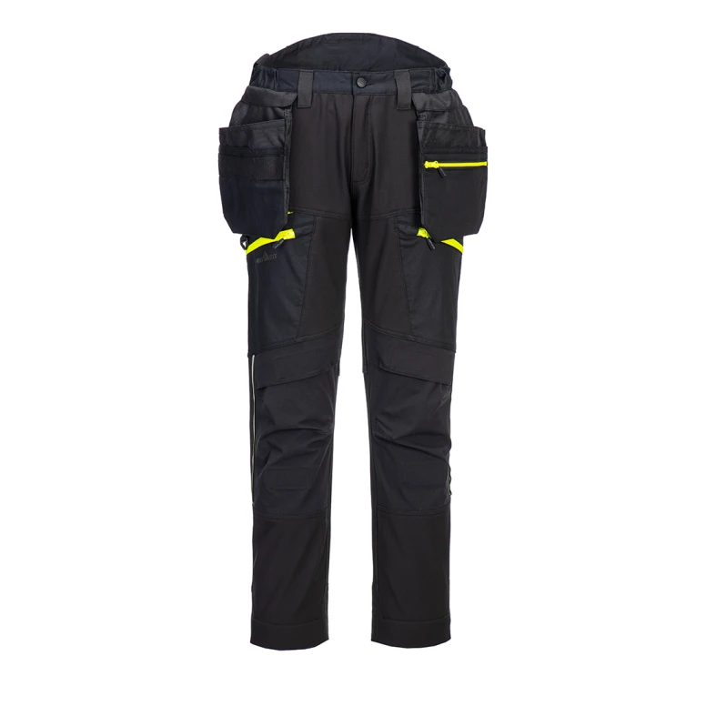 Holster Softshell-Arbeitshosen Portwest DX4 Multitasche Stretch DX450