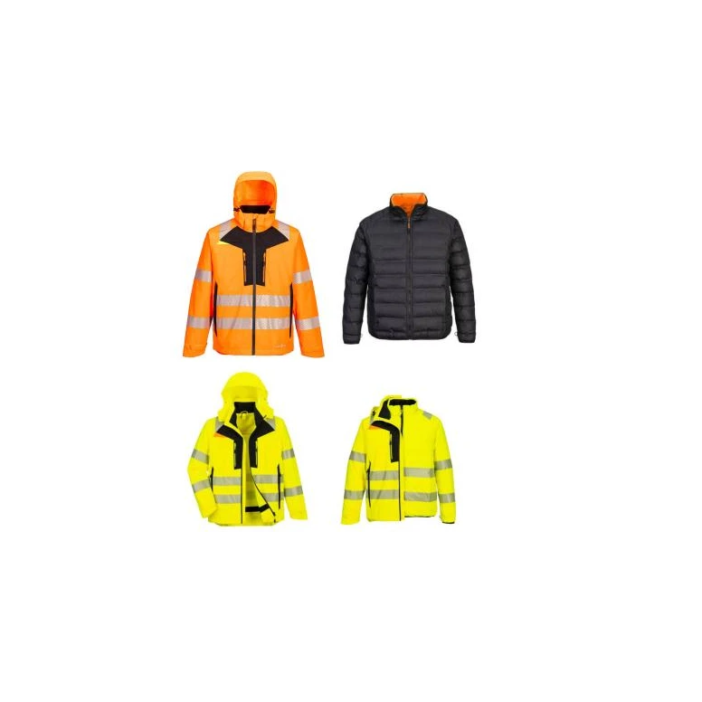 Sichtbare Wasserfeste 4-in-1-Arbeitsjacke Portwest DX466
