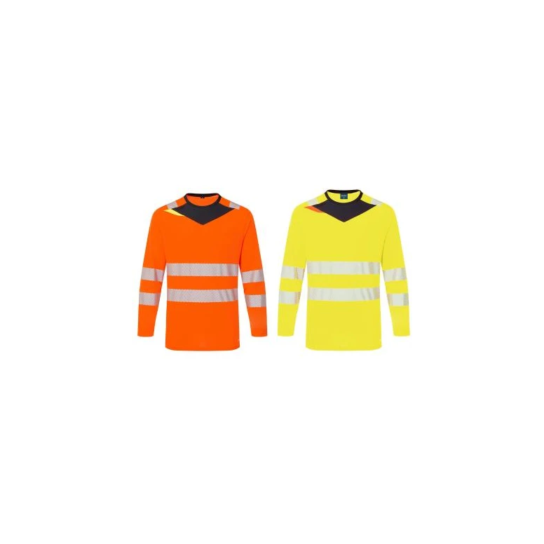 Langarm-Arbeitsshirt mit hoher Sichtbarkeit Portwest DX416
