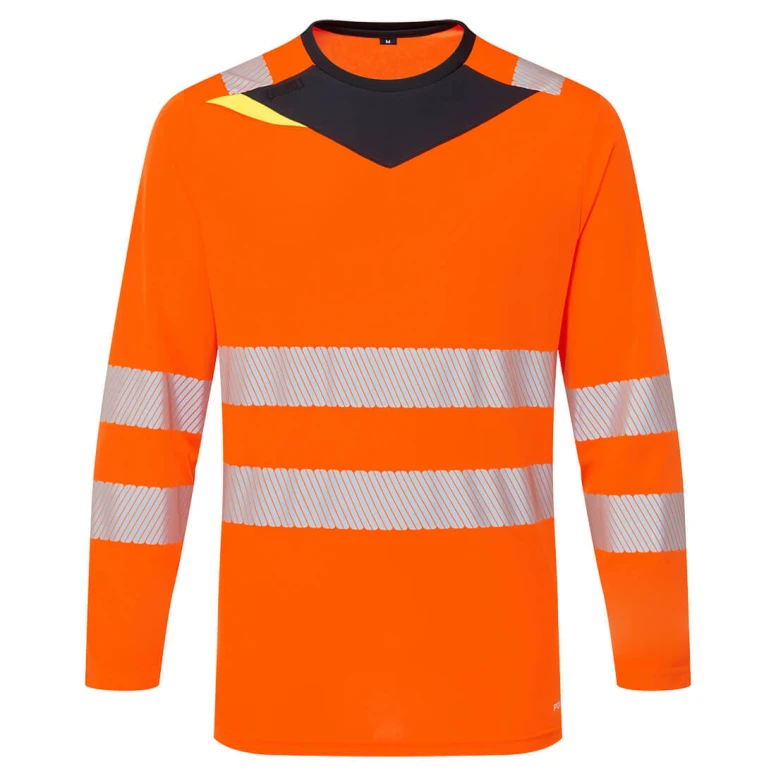 Langarm-Arbeitsshirt mit hoher Sichtbarkeit Portwest DX416