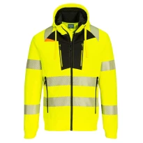 Arbeitssweatshirt mit Kapuze und hoher Sichtbarkeit mehrtaschig Portwest DX484