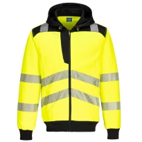 Arbeits-Sweatshirt mit hoher Sichtbarkeit und Kapuze mehrtaschig Portwest PW327