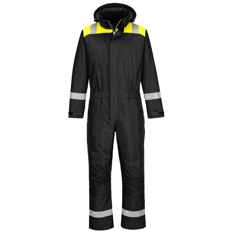 Wasserdichter Arbeitsoverall mit hoher Sichtbarkeit und mehreren Taschen Portwest PW353