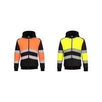 Arbeitssweatshirt mit hoher Sichtbarkeit und Winterkapuze Portwest PW377