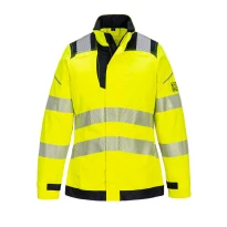 Damen-Arbeitsjacke mit hoher Sichtbarkeit Multi-Norm mehrere Taschen flammhemmend Portwest FR715