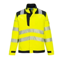 Arbeitsjacke mit hoher Sichtbarkeit multi-normiert mehrere Taschen flammhemmend Portwest FR714