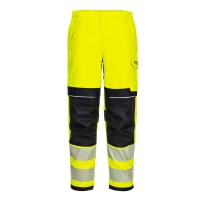 Damen-Arbeitshose mit hoher Sichtbarkeit, mehrere Taschen flammhemmend multi-normiert Portwest FR409