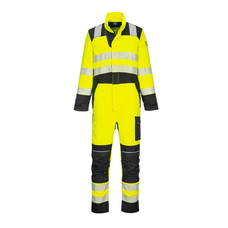 Arbeitsoverall mit hoher Sichtbarkeit mehrere Taschen Portwest FR507