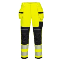 Arbeitshose mit hoher Sichtbarkeit mehrere Taschen Multi-Norm flammhemmend Stretch Portwest FR407