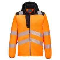 Arbeitsjacke mit hoher Sichtbarkeit Mehrtaschen und Kapuze Portwest PW335 2