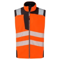 Arbeitsweste mit hoher Sichtbarkeit Mehrtaschen Softshell winddicht und wasserdicht Portwest PW325 2