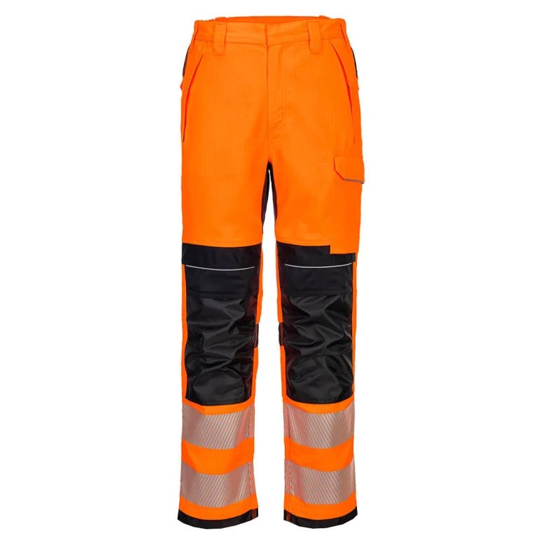 Arbeitsbundhose mit hoher Sichtbarkeit Mehrtaschen Portwest FR414