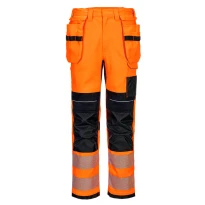 Arbeitshose mit hoher Sichtbarkeit Mehrtaschen flammhemmend Portwest FR415