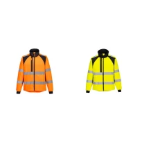Arbeitsjacke mit hoher Sichtbarkeit wasserdicht mehrtaschig winddicht mit durchgehendem Reißverschluss Portwest CD875