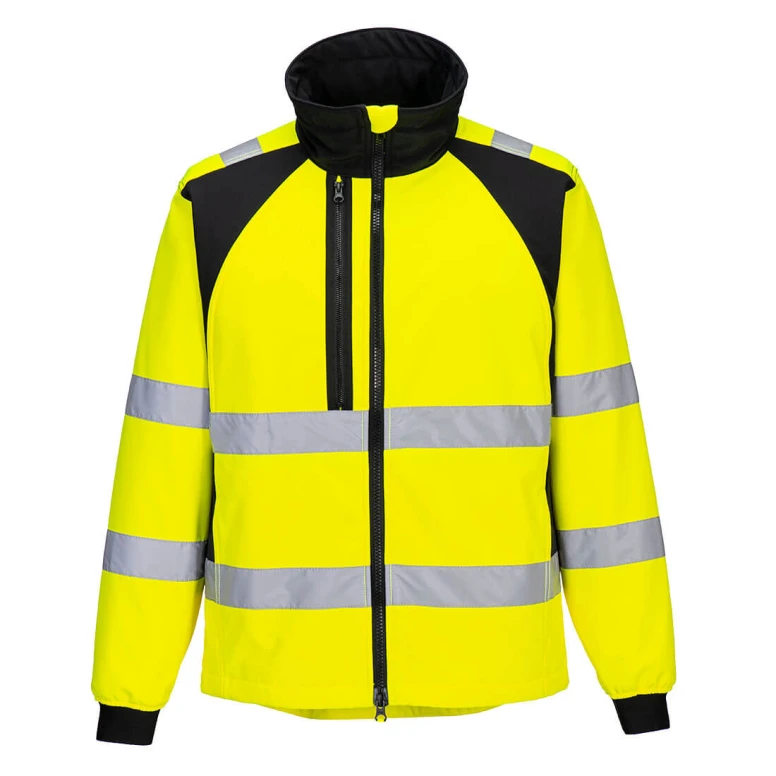 Arbeitsjacke mit hoher Sichtbarkeit wasserdicht mehrtaschig winddicht mit durchgehendem Reißverschluss Portwest CD875
