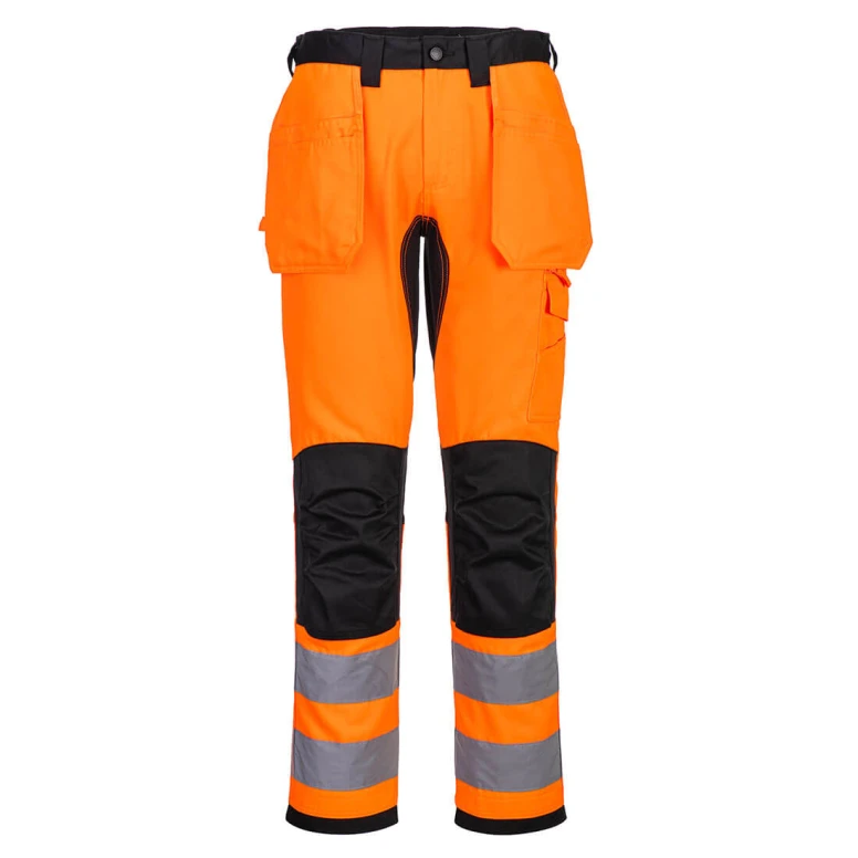 Arbeitshose mit hoher Sichtbarkeit Mehrtaschen Stretch Portwest CD889