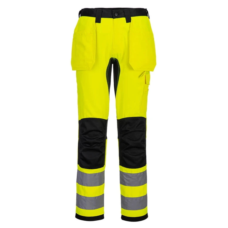 Arbeitshose mit hoher Sichtbarkeit Mehrtaschen Stretch Portwest CD889