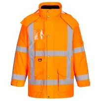 Arbeitsjacke Hochsichtbar Wasserdicht Multitaschen 3in1 RWS Portwest R461