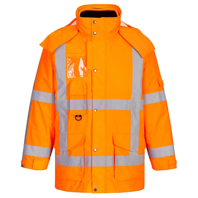 Arbeitsjacke Hochsichtbar Wasserdicht Multitaschen 3in1 RWS Portwest R461