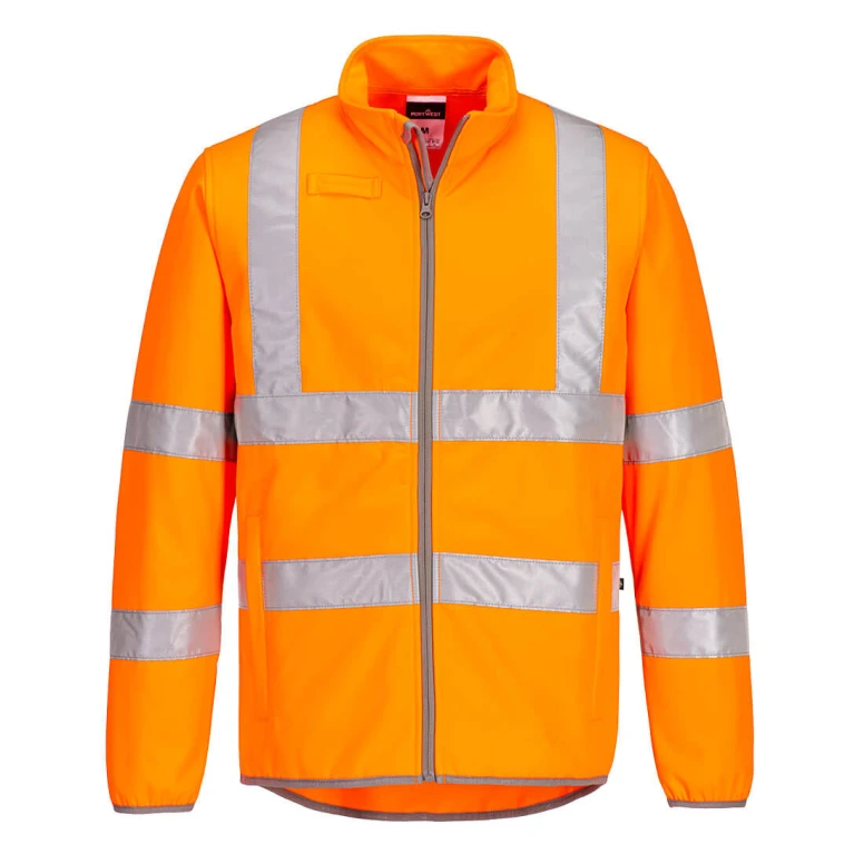 Arbeitsjacke Hochsichtbar Multitaschen Winddicht Wasserdicht Softshell Portwest EC24