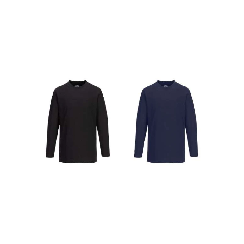 Langarm-Arbeits T-Shirt 100 % Baumwolle Portwest B196