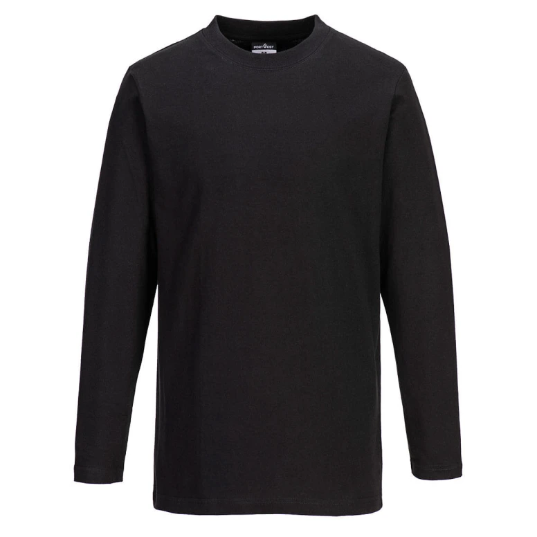 Langarm-Arbeits T-Shirt 100 % Baumwolle Portwest B196