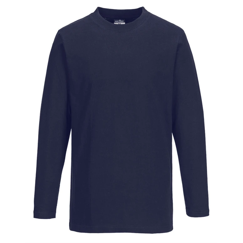 Langarm-Arbeits T-Shirt 100 % Baumwolle Portwest B196