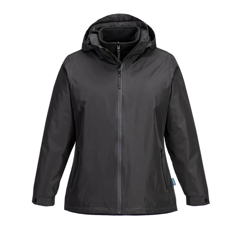 Arbeitsjacke Multitaschen Wasserdicht Winddicht mit Kapuze Portwest S574