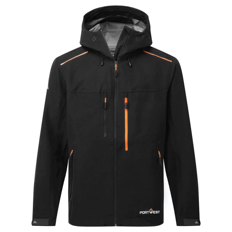 Wasserdichte Arbeitsjacke mit Mehreren Taschen und Kapuze Durchgehendem Reißverschluss Portwest S385