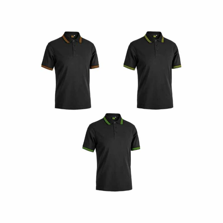 Arbeits-Polo 100% Baumwolle Sottozero Smith Black Line E0486