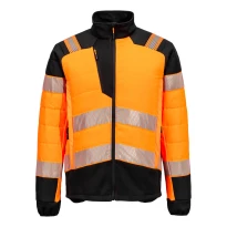 Arbeitsjacke Hohe Sichtbarkeit Multitaschen Wasserdicht Stretch Portwest T170 2