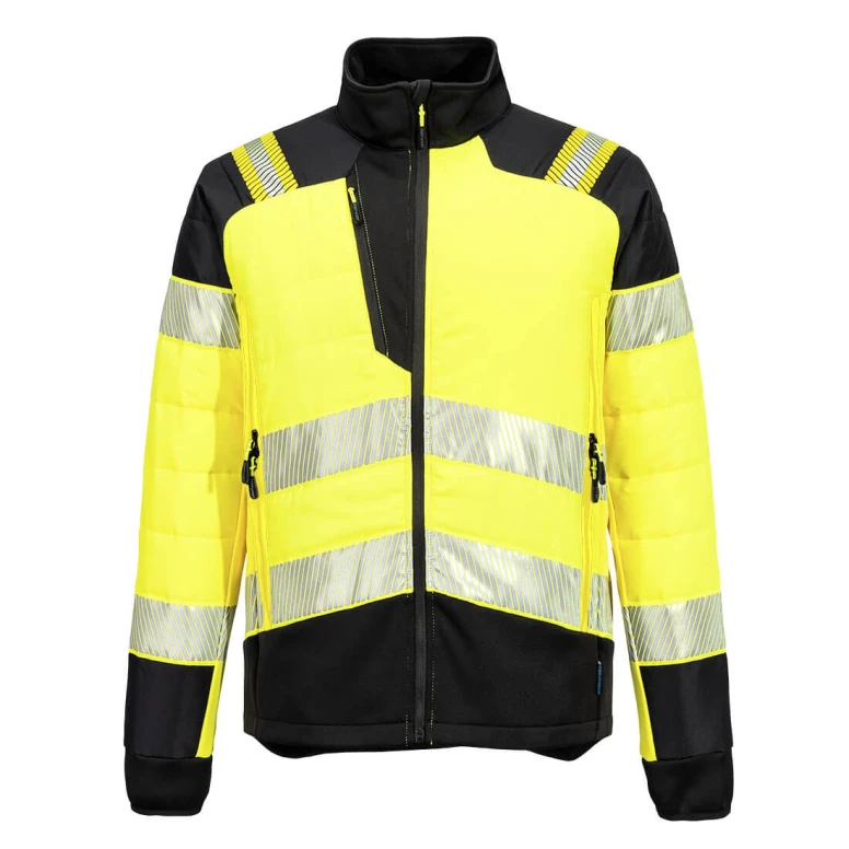 Arbeitsjacke Hohe Sichtbarkeit Multitaschen Wasserdicht Stretch Portwest T170