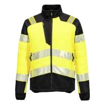 Arbeitsjacke Hohe Sichtbarkeit Multitaschen Wasserdicht Stretch Portwest T170