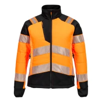 Arbeitsjacke Hohe Sichtbarkeit Multitaschen Wasserdicht Stretch für Damen Portwest T171 2