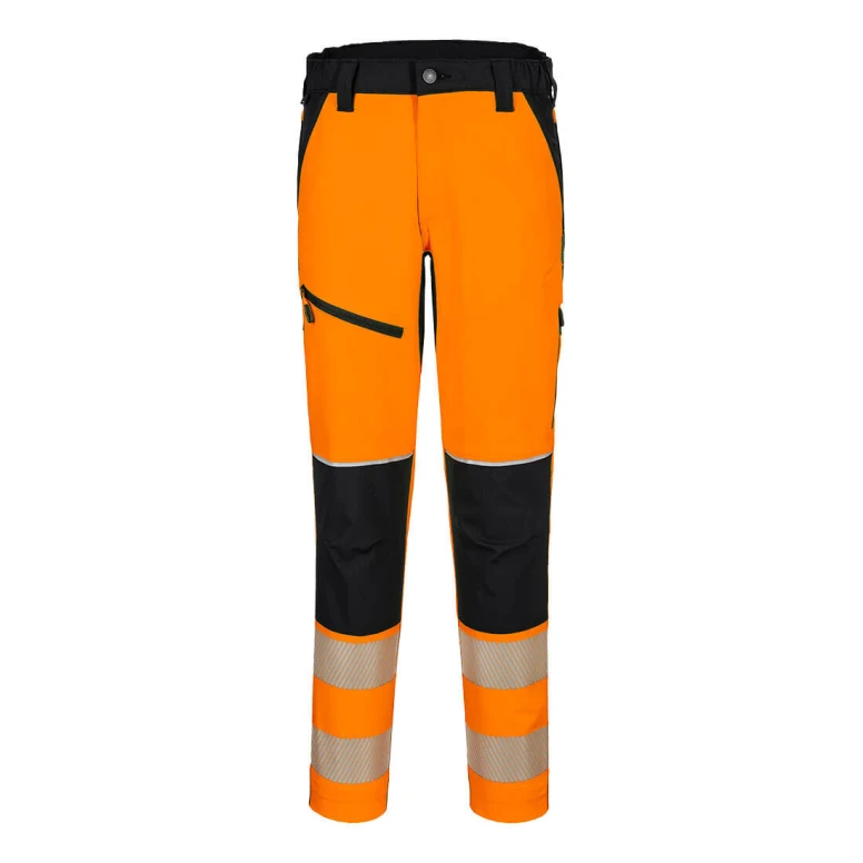 Arbeitshose Hochsichtbar Mehrtaschen Wasserdicht Stretch Portwest T140