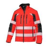 Arbeitsparka mit hoher Sichtbarkeit Mehrtaschen wasserdicht durchgehendem Reißverschluss und Kapuze Action Siggi 07GI0498