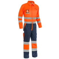 Arbeitsanzug mit hoher Sichtbarkeit zweifarbig Multitaschen Sottozero Tuta Bicolore H.V. 2520