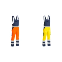 Arbeitslatzhose mit hoher Sichtbarkeit zweifarbig Multitaschen Sottozero 2530