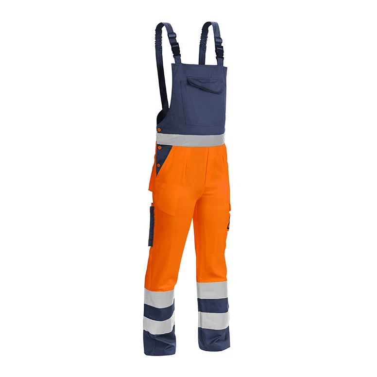 Arbeitslatzhose mit hoher Sichtbarkeit zweifarbig Multitaschen Sottozero 2530