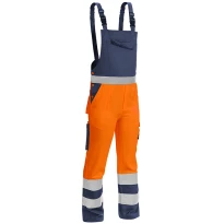 Arbeitslatzhose mit hoher Sichtbarkeit zweifarbig Multitaschen Sottozero 2530
