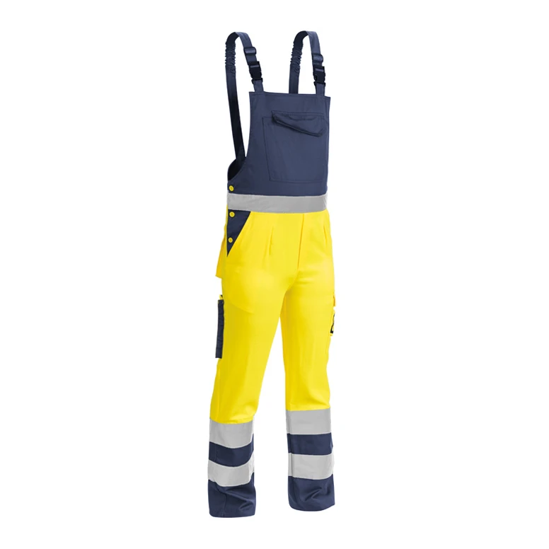 Arbeitslatzhose mit hoher Sichtbarkeit zweifarbig Multitaschen Sottozero 2530