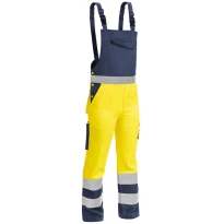 Arbeitslatzhose mit hoher Sichtbarkeit zweifarbig Multitaschen Sottozero 2530