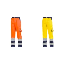 Arbeitsbundhose mit hoher Sichtbarkeit Multitaschen zweifarbig Sottozero 2560