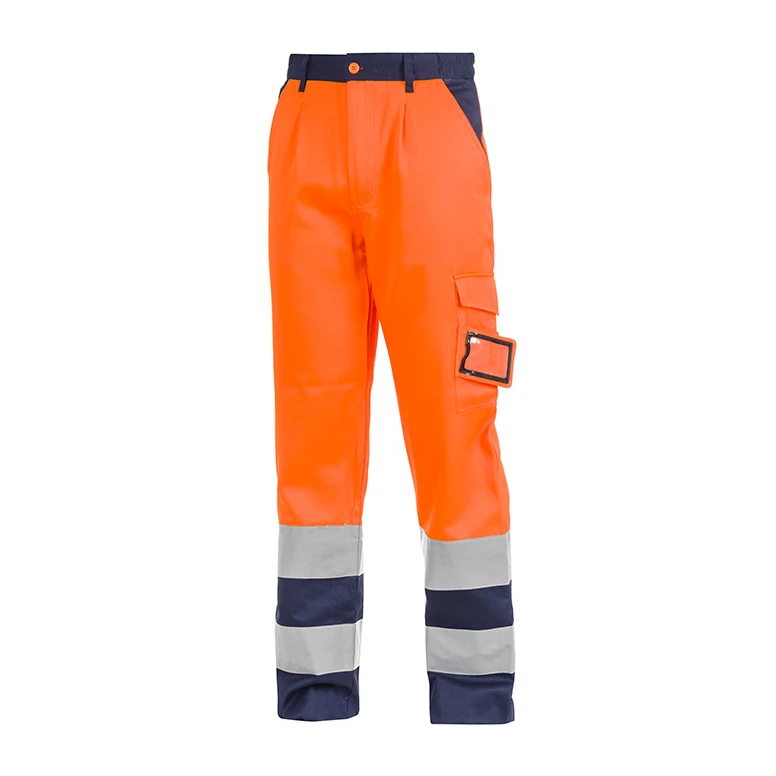 Arbeitsbundhose mit hoher Sichtbarkeit Multitaschen zweifarbig Sottozero 2560