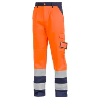 Arbeitsbundhose mit hoher Sichtbarkeit Multitaschen zweifarbig Sottozero 2560