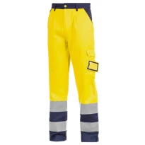 Arbeitsbundhose mit hoher Sichtbarkeit Multitaschen zweifarbig Sottozero 2560