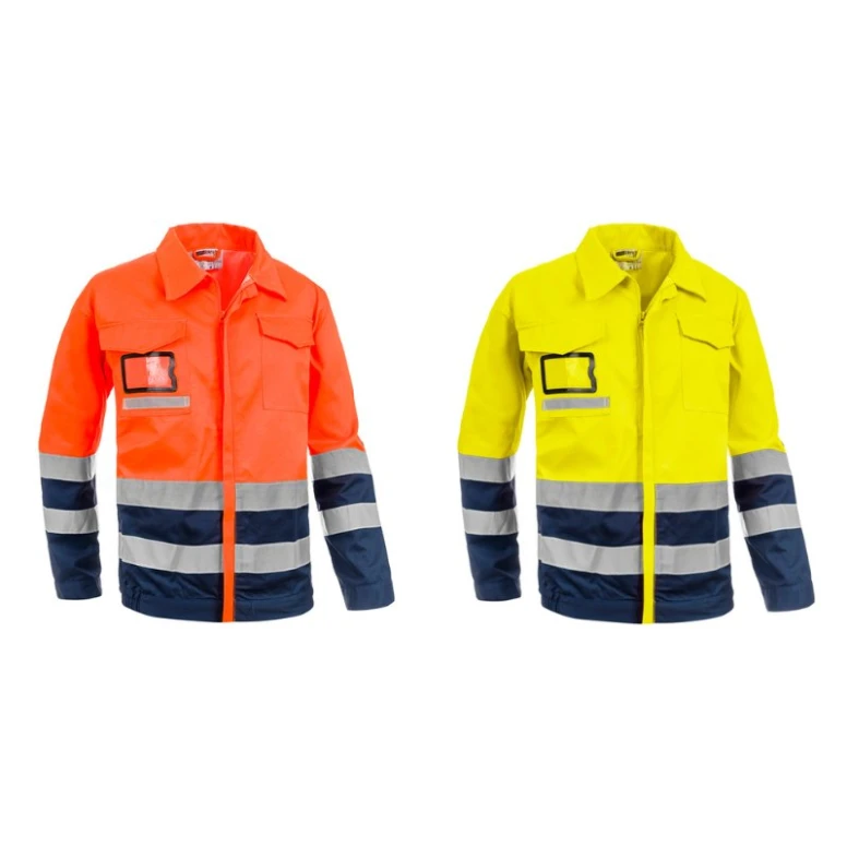 Arbeitsjacke mit hoher Sichtbarkeit Multitaschen zweifarbig Sottozero Giubbino Bicolore H.V. 2720