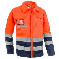 Arbeitsjacke mit hoher Sichtbarkeit Multitaschen zweifarbig Sottozero Giubbino Bicolore H.V. 2720