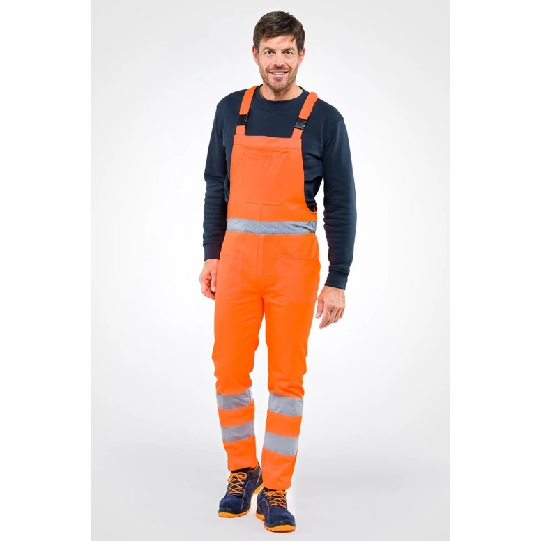 Latzhose mit hoher Sichtbarkeit und Multitaschen Sottozero Pettorina H.V. 1530X