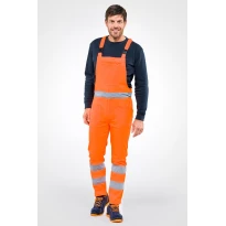 Latzhose mit hoher Sichtbarkeit und Multitaschen Sottozero Pettorina H.V. 1530X